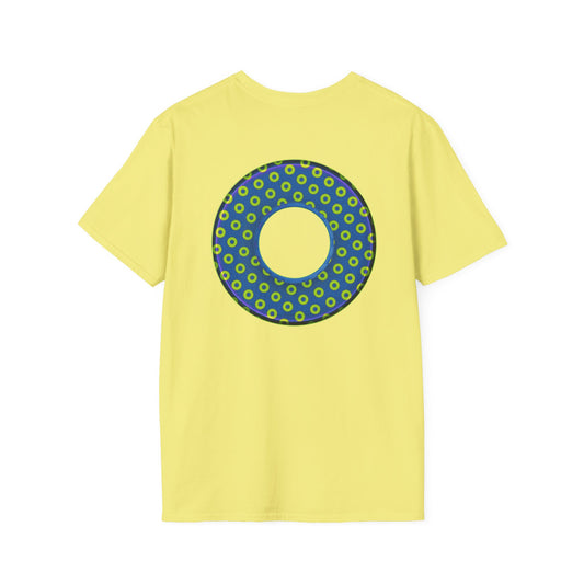 Plain Donuts/Unisex Soft-Style - "Plain Electric Paradoxical Donuts" - yellow/blue donuts