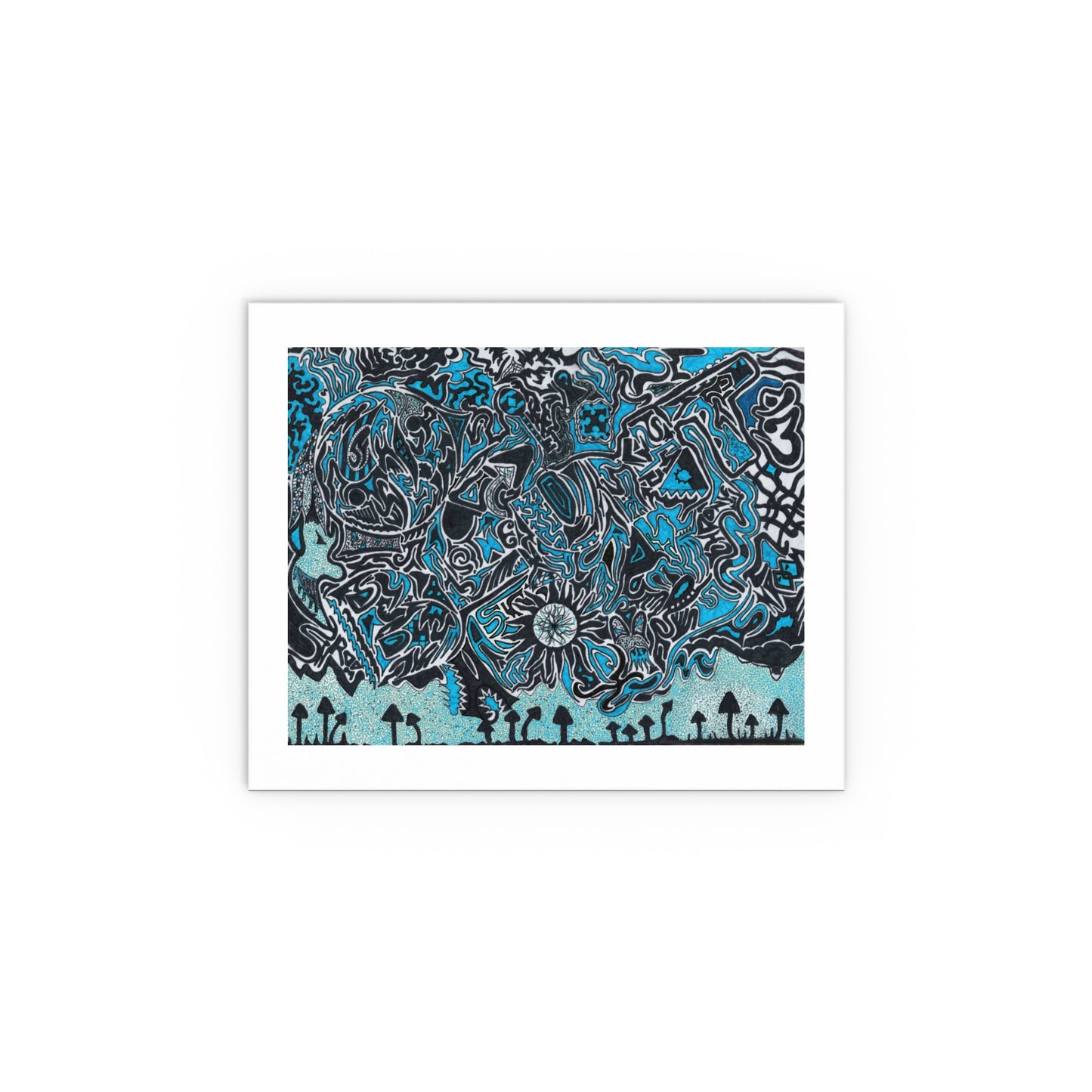 Grip the Goods - "Blunt Force Vision" - variant 1 - blue - 11" x 9"