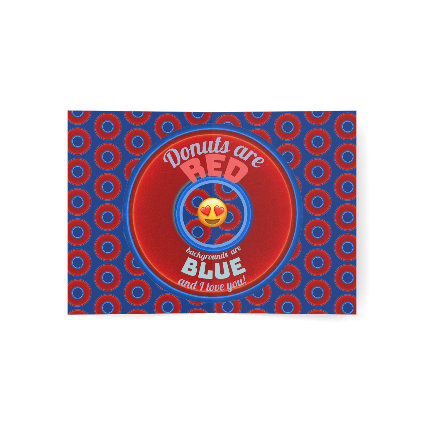 Lumpy Wishes - "Roses Are Red / So Are Donuts" - phriends/phamily greeting card series [*Charitable Product]