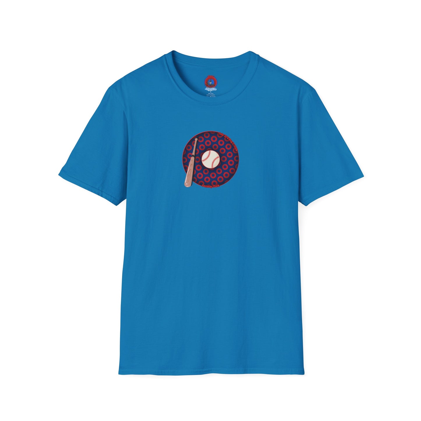 Classic Donut Tee - Unisex Soft-Style - "Phenway Ballpark Donuts" - vivid paradox donut - variant 1