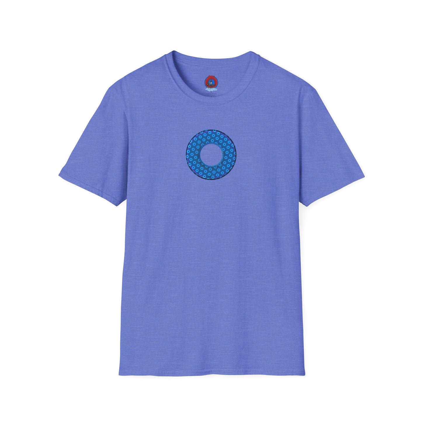Plain Donuts/Unisex Soft-Style - "Plain Electric Paradoxical Donuts" - sky blue/dark blue donuts