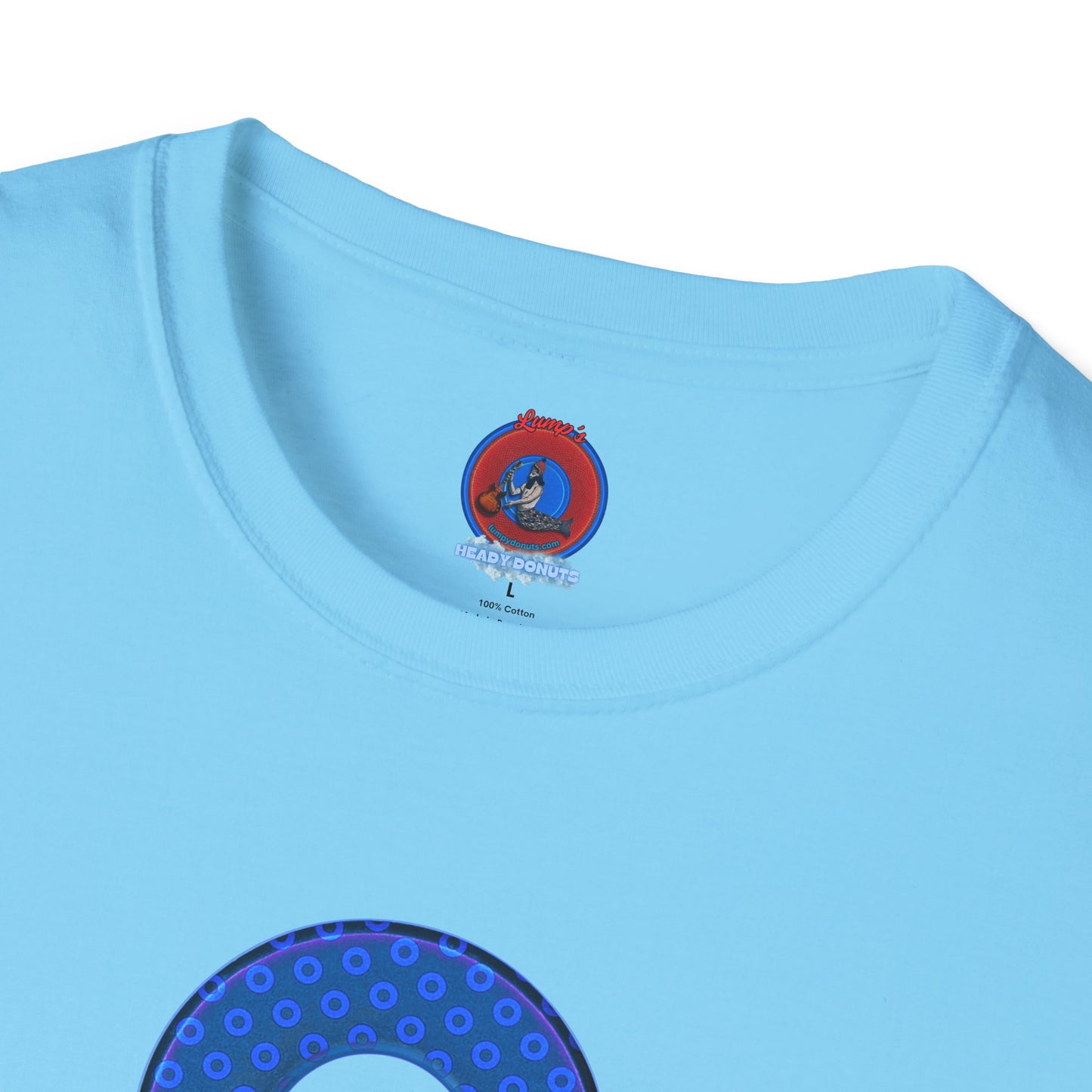 Plain Donuts/Unisex Soft-Style - "Plain Electric Paradoxical Donuts" - royal blue/dark blue donuts