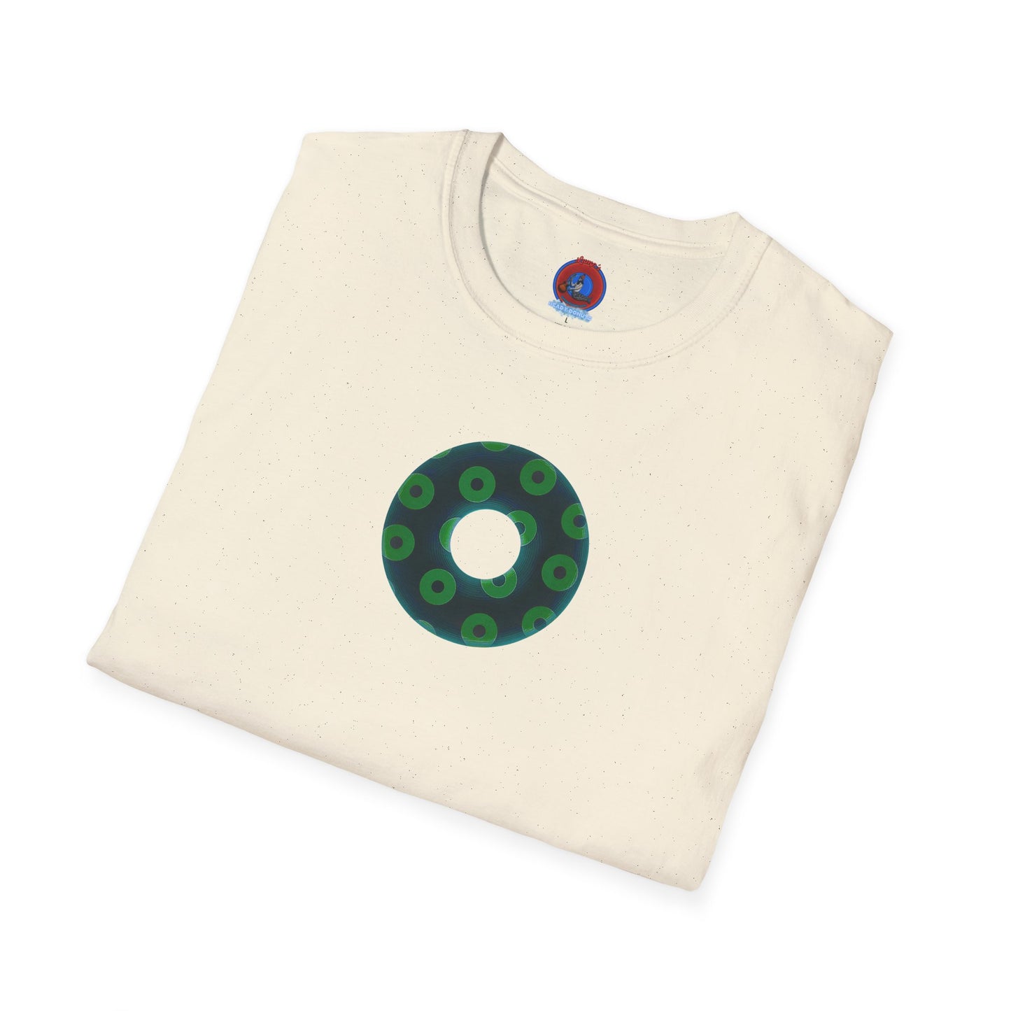 Plain Donuts/Unisex Soft-Style - "Plain Blimpy Paradoxical Donuts" - dark green/light green donuts