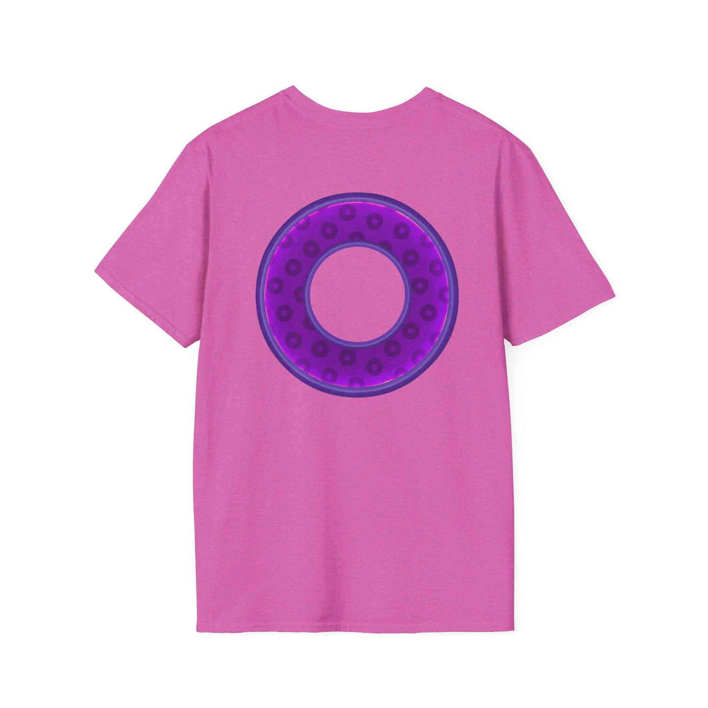 Plain Donuts/Unisex Soft-Style - "Plain Wide Mouthed Paradoxical Donuts" - purple/dark purple donuts