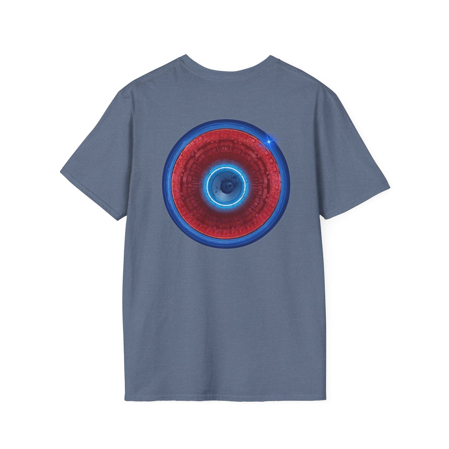 Classic Donut Tee - Unisex Soft-Style - "Homer's Perfect Donut" - series 1.0  - variant 2 - dark blue edging
