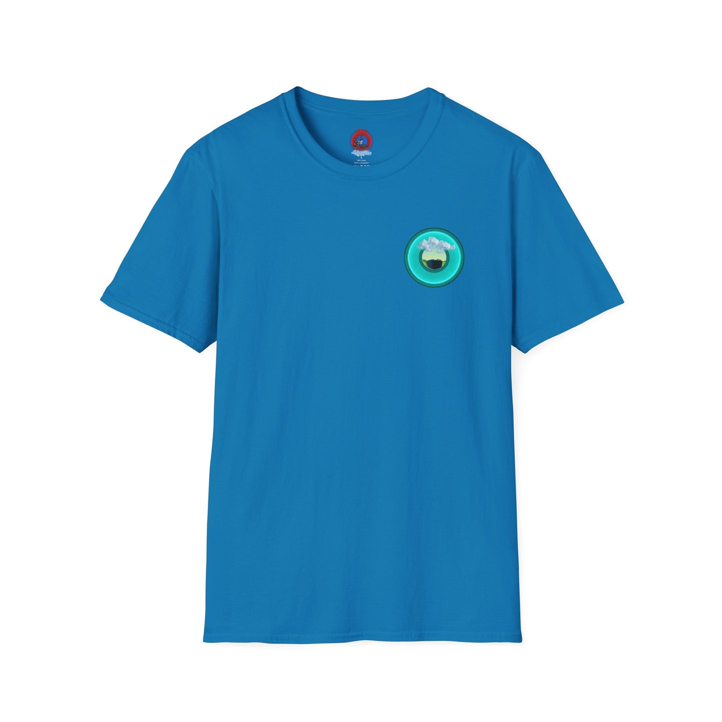 Classic Donut Tee - Unisex Soft-Style - "Got Rhombus?" - series 1.0  - variant 1 - turquoise/teal donut