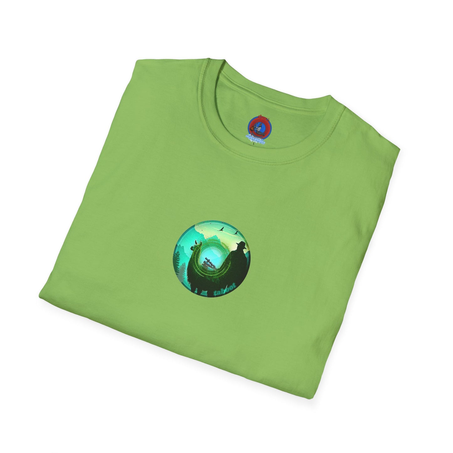 Lumpy Coffee Traders Tee - Unisex Soft-Style - "Taboo, taboot!" - paradoxical logo donut - variant 1