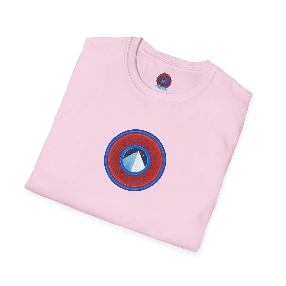 Classic Donut Tee - Unisex Soft-Style - "Limestone Donuts so Large" - variant 1 - red rustic donut
