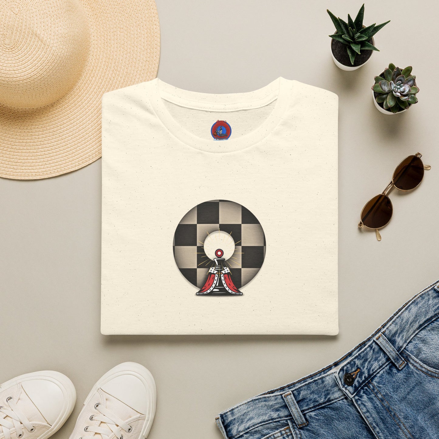 Classic Donut Tee - Unisex Soft-Style - "Bobby Phisher King's Donut no. 95" - chess donut