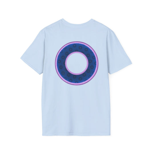 Plain Donuts/Unisex Soft-Style - "Plain Wide Mouthed Paradoxical Donuts" - dark blue/light purple donuts