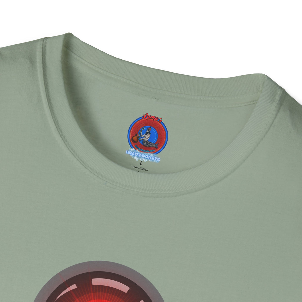 Classic Donut Tee - Unisex Soft-Style - "2025: a Donut Odyssey" - series 1.0 - variant 1 - black/red donut