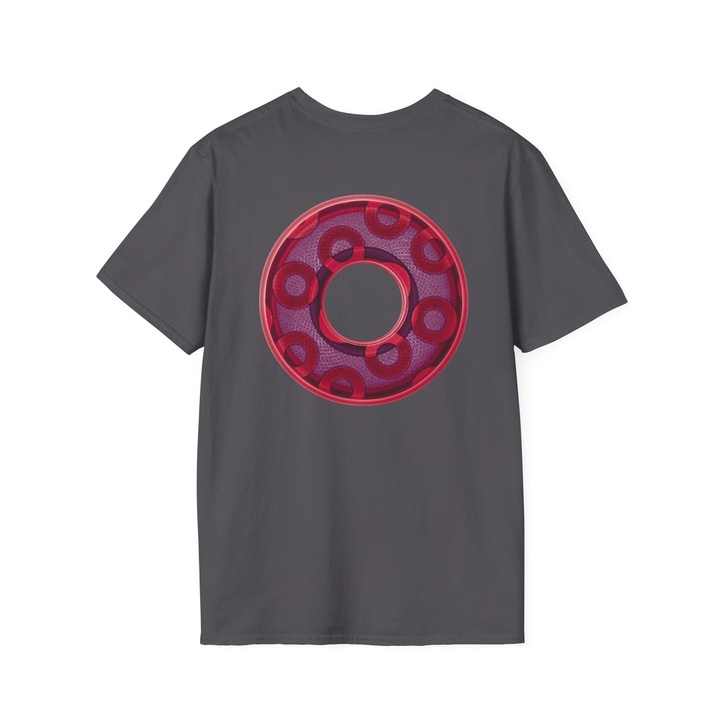 Plain Donuts/Unisex Soft-Style - "Plain Rustic Paradoxical Donuts" - mauve/purple donuts