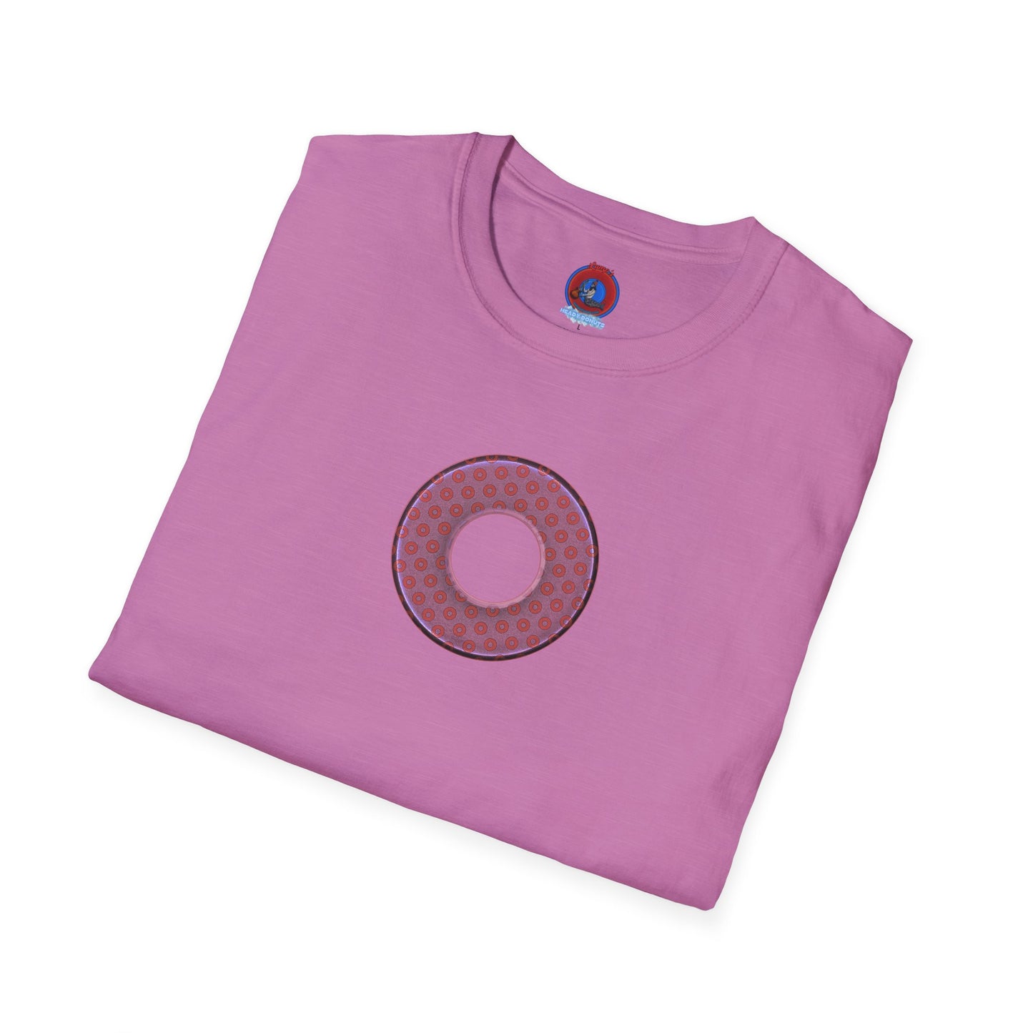 Plain Donuts/Unisex Soft-Style - "Plain Electric Paradoxical Donuts" - pink/mauve donuts