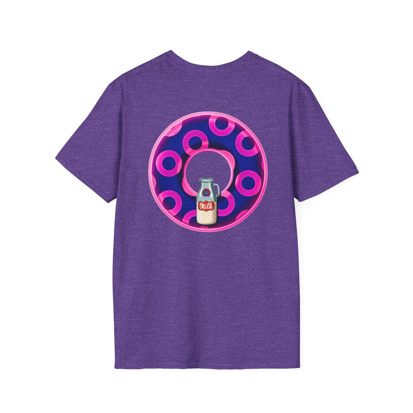 Classic Donut Tee - Unisex Soft-Style - "Wooked Cream - YEMSG Donut " -blue/pink rustic paradox donut - variant 5