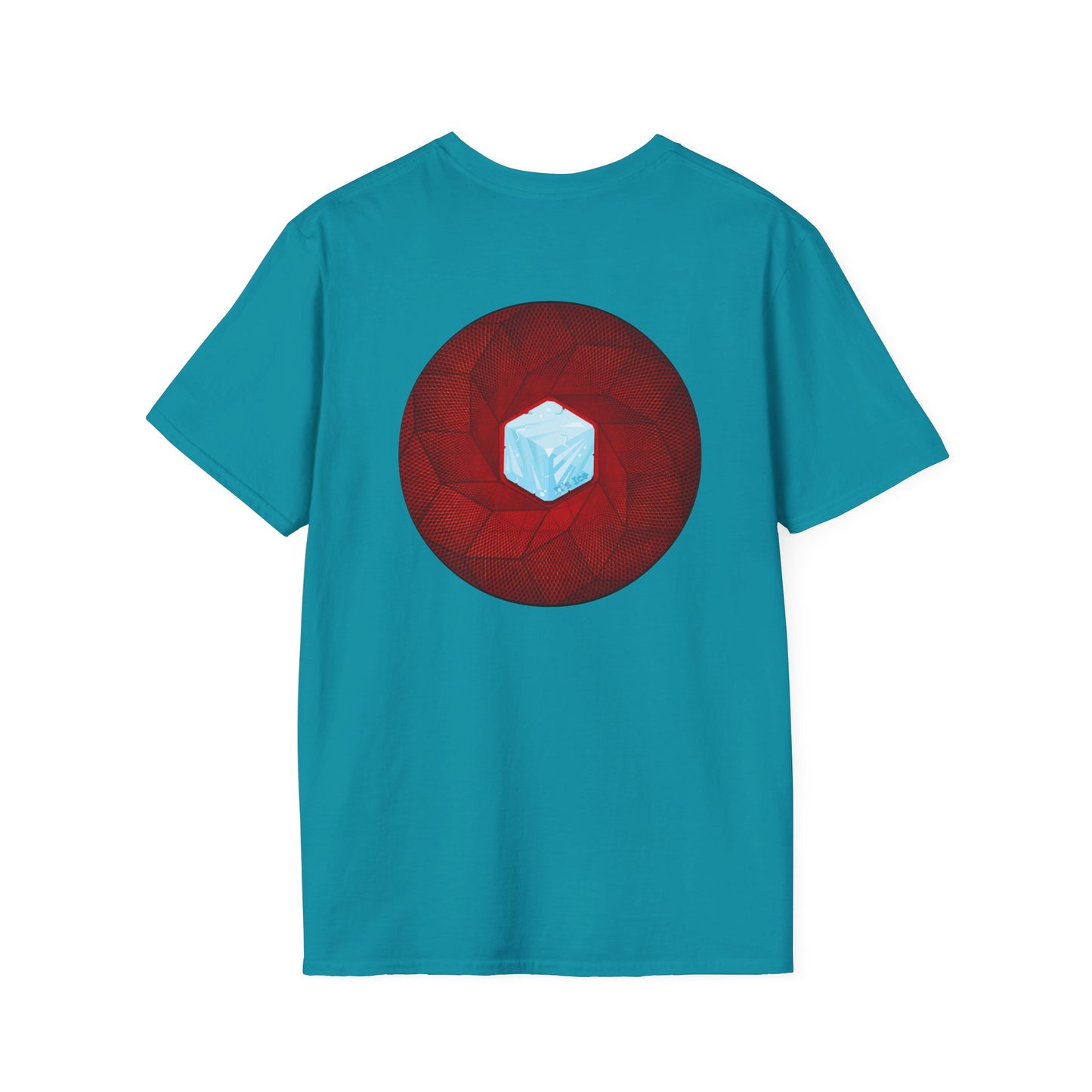 Classic Donut Tee - Unisex Soft-Style - "It's Ice... Cube's Donut" - variant 1 - red cubed donut