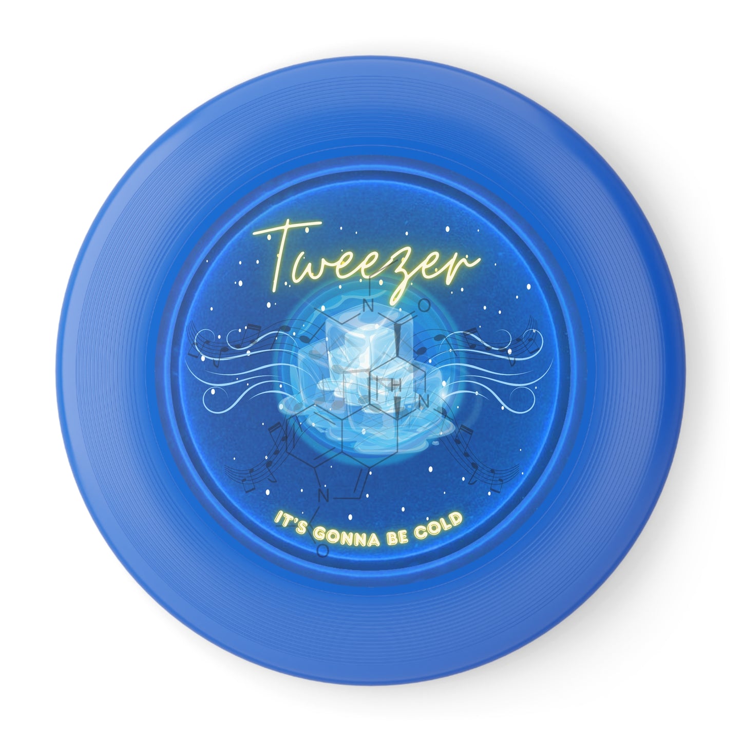 Lumpy Wham-O Donut Frisbee - "Step into your Phrisbee Throws" - royal blue donut w/