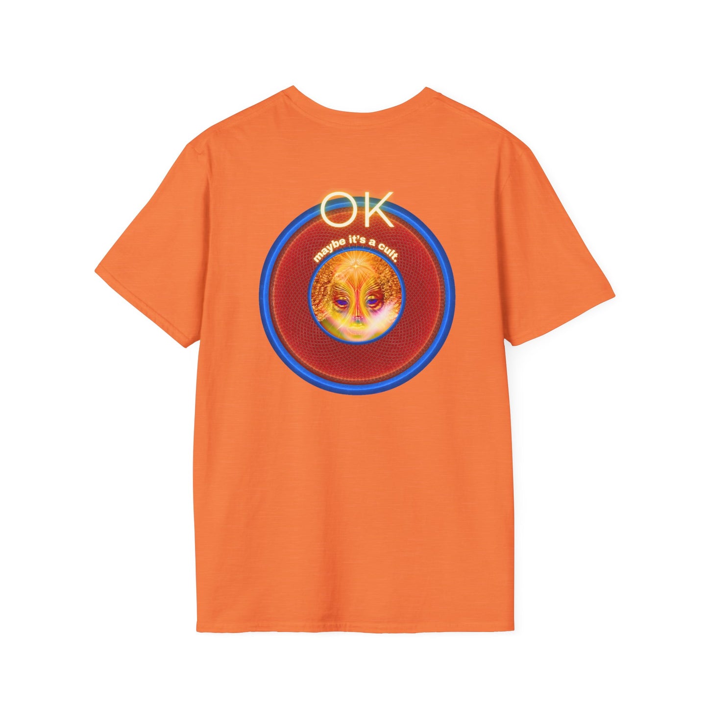 Classic Donut Tee - Unisex Soft-Style - "Donuts: Conjurers of Awesome" - series 1.0  - variant 3 - w/"okay" - red donut