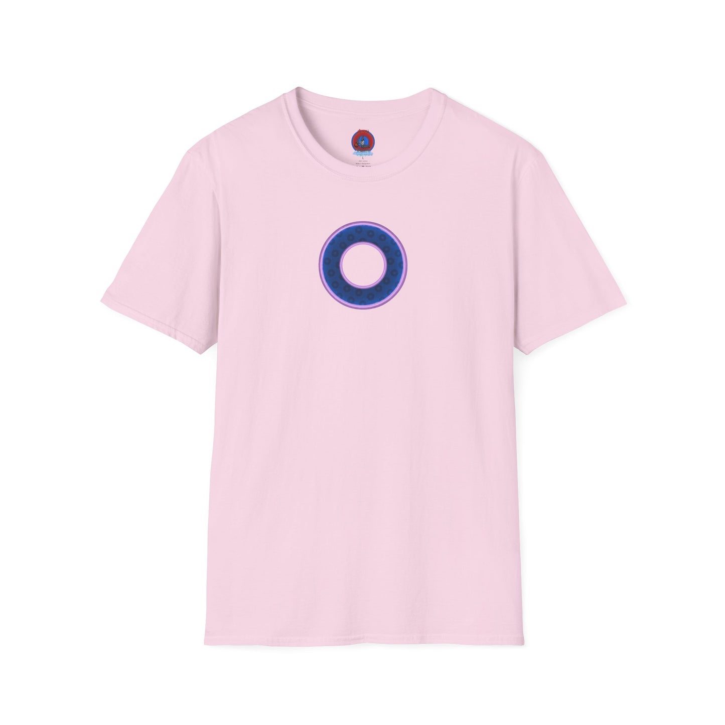 Plain Donuts/Unisex Soft-Style - "Plain Wide Mouthed Paradoxical Donuts" - dark blue/light purple donuts