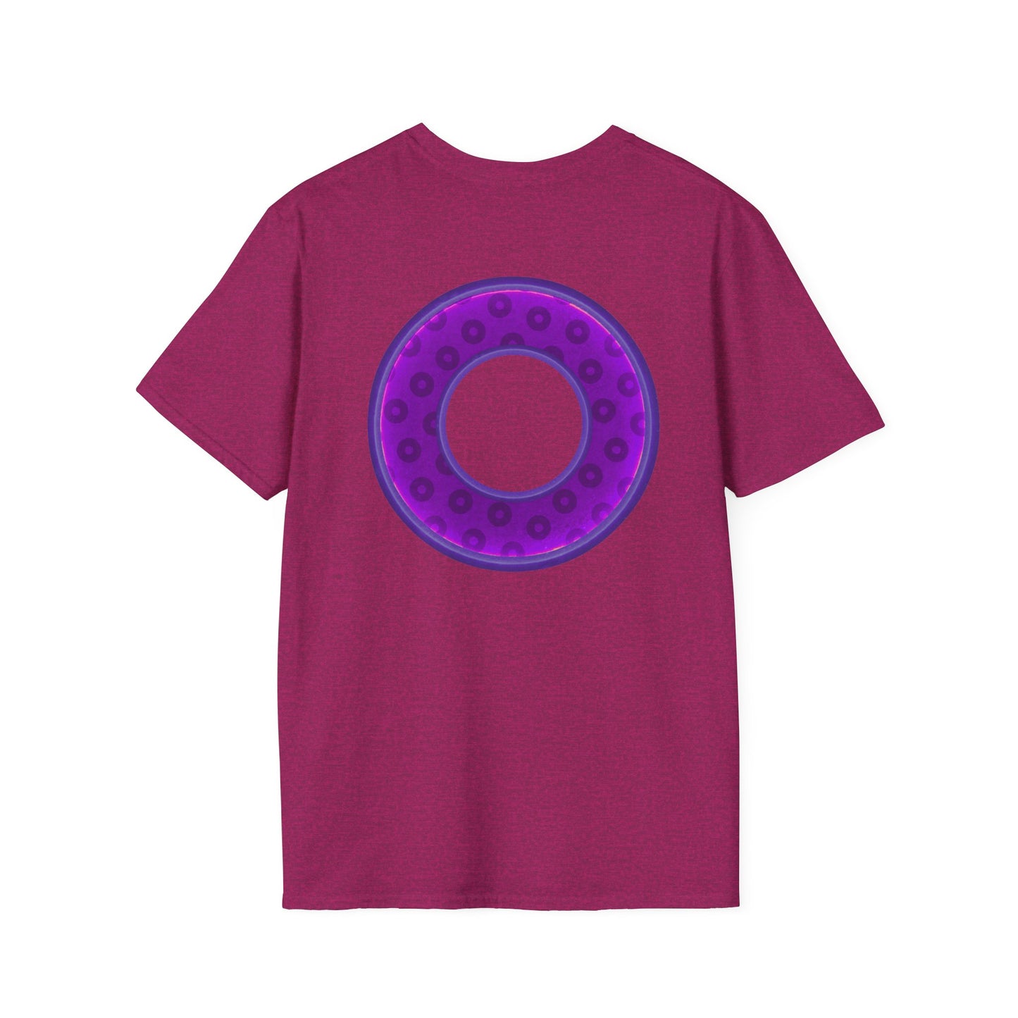 Plain Donuts/Unisex Soft-Style - "Plain Wide Mouthed Paradoxical Donuts" - purple/dark purple donuts