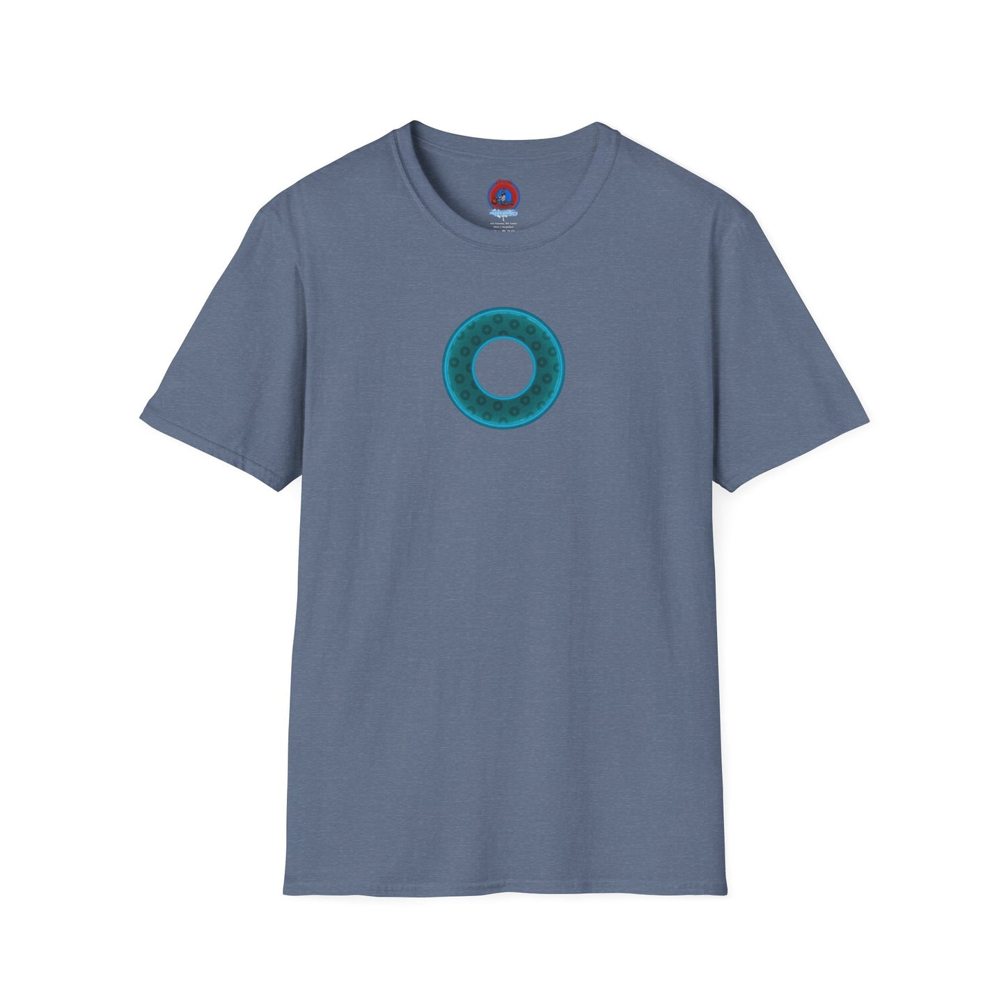 Plain Donuts/Unisex Soft-Style - "Plain Wide Mouthed Paradoxical Donuts" - dark teal/dark teal donuts