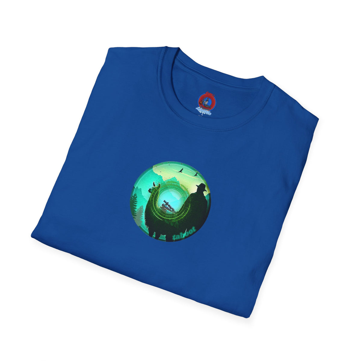 Classic Donut Tee - Unisex Soft-Style - "The Taboo(t) Donut" - green cartoon donut