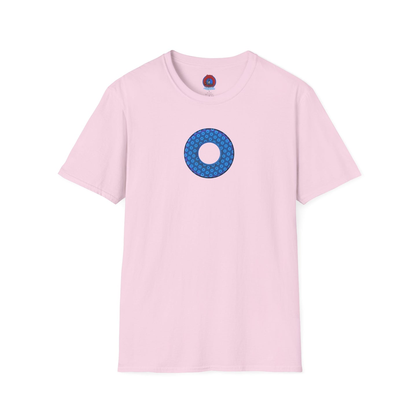 Plain Donuts/Unisex Soft-Style - "Plain Electric Paradoxical Donuts" - sky blue/dark blue donuts