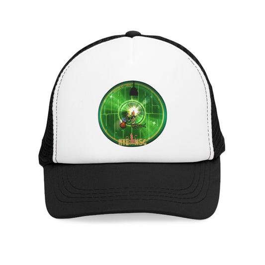 Lumpy Trucker Hat - "Where'd Harry Go? He Left This Hat" - variant 5 w/light bulb, Oannes - NYE MSG 2022 edition - green donuts
