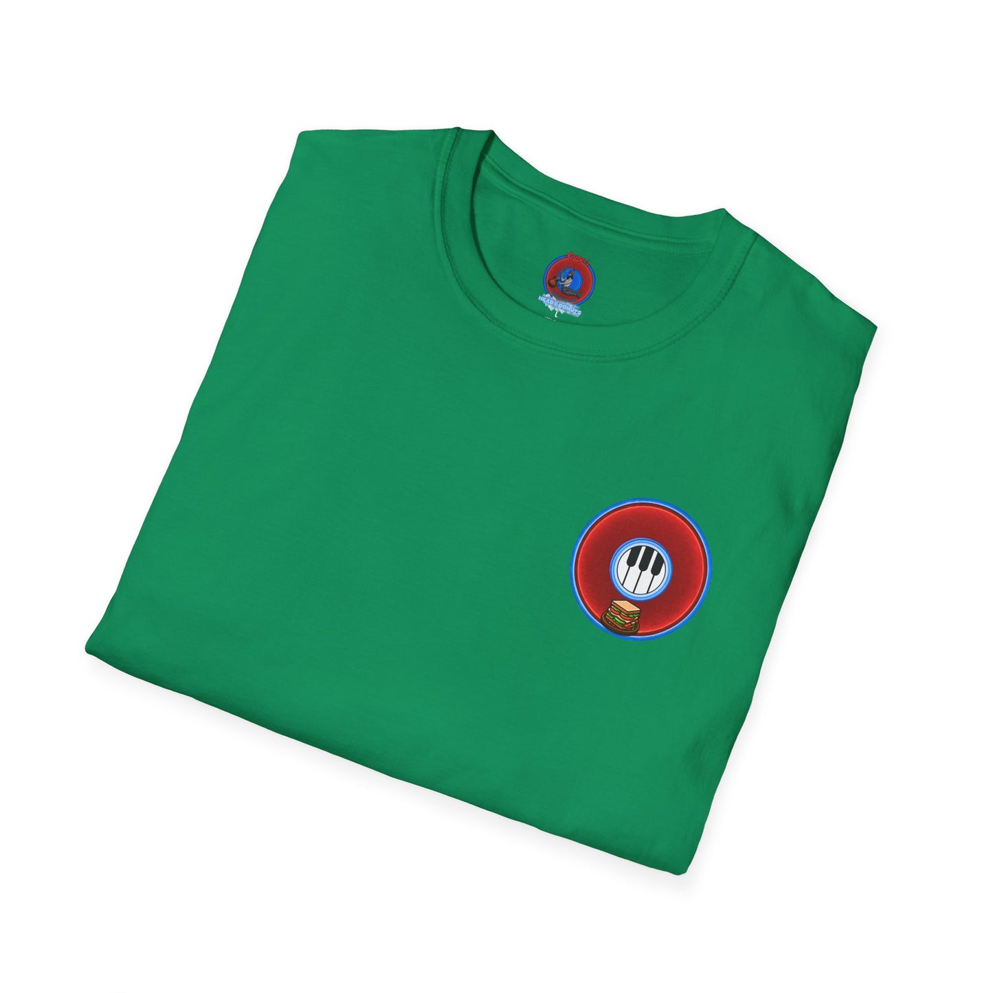 Classic Donut Tee - Unisex Soft-Style - "Rage Side Donut" - vivid red donut - variant 2