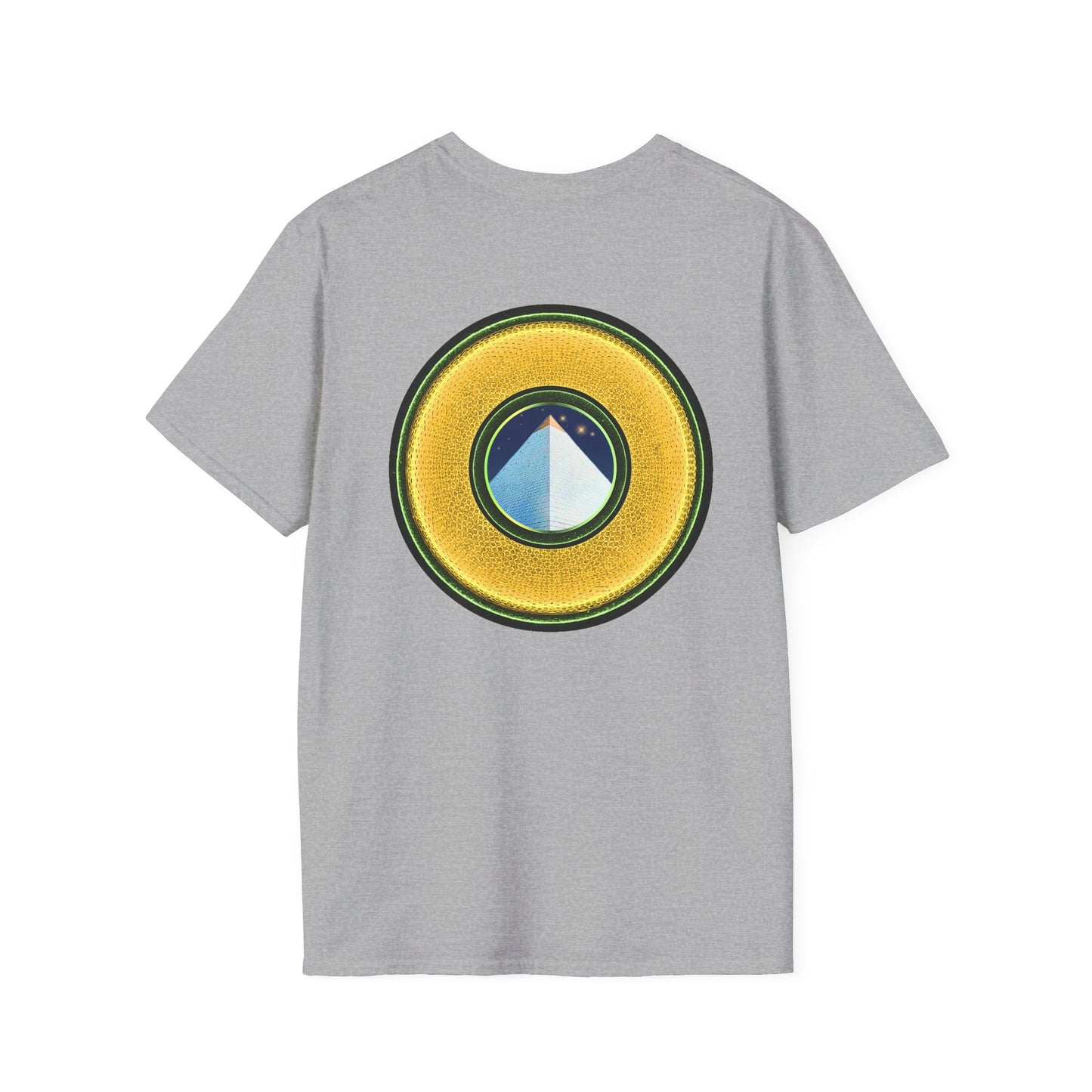 Classic Donut Tee - Unisex Soft-Style - "Limestone Donuts so Large" - variant 3 - golden donut
