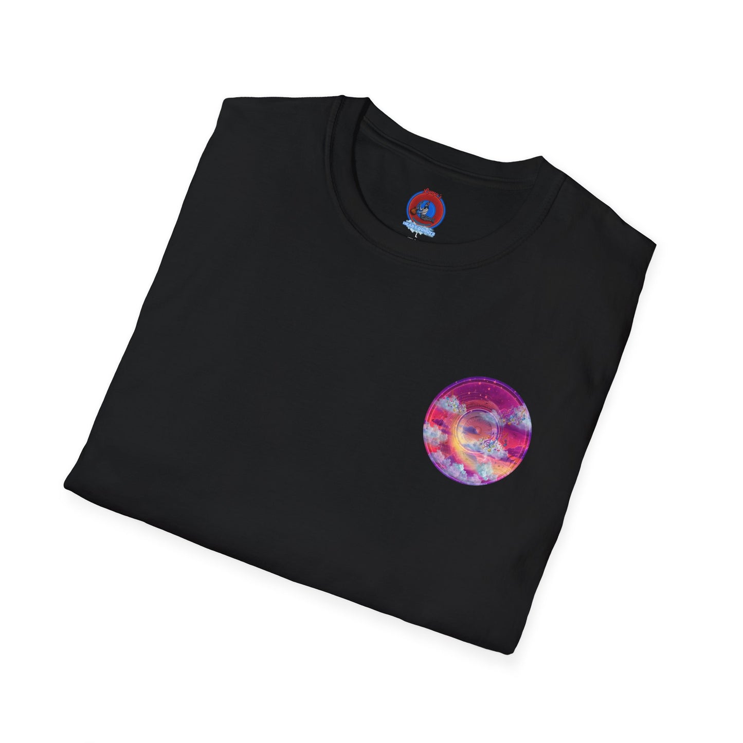 Classic Donut Tee - Unisex Soft-Style - "Pillow Donuts of Cotton" - vivid magenta pic donut