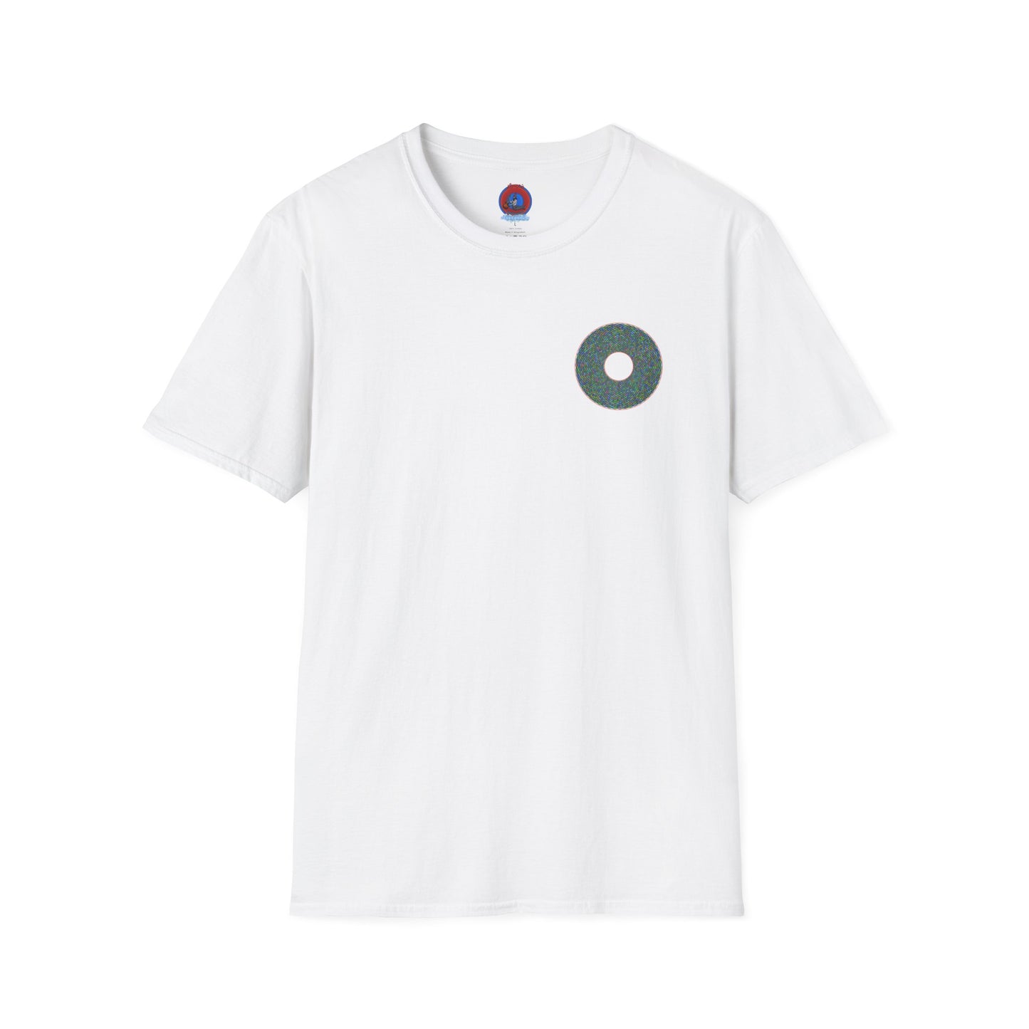 Donut Classic Donut Tee - Unisex Soft-Style - "The Pixilated Donut" - series 1.0 - multi-color donut