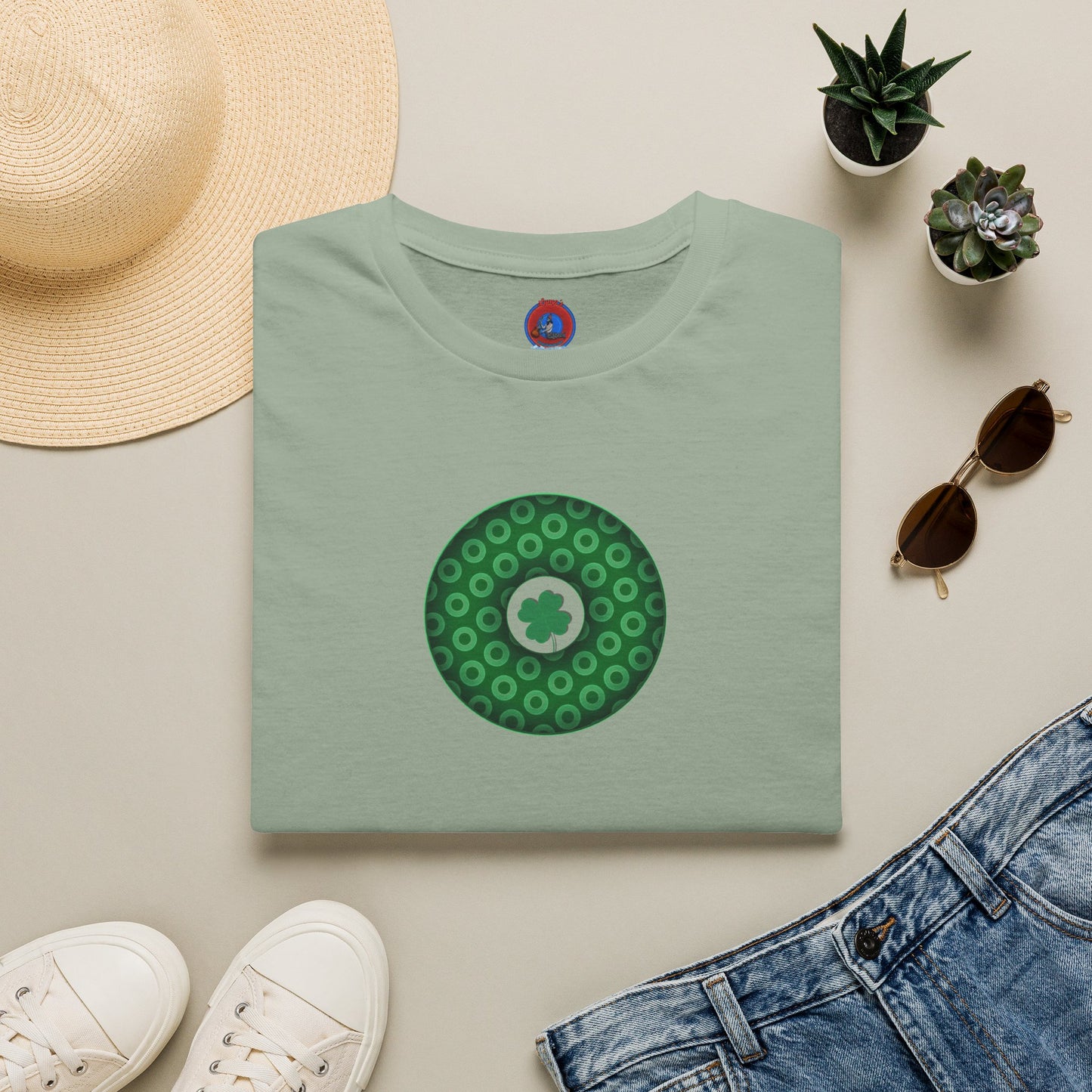 Classic Donut Tee - Unisex Soft-Style - "Patron Saint of Donuts" - St. Patrick's Day Donut - holiday edition - variant 1