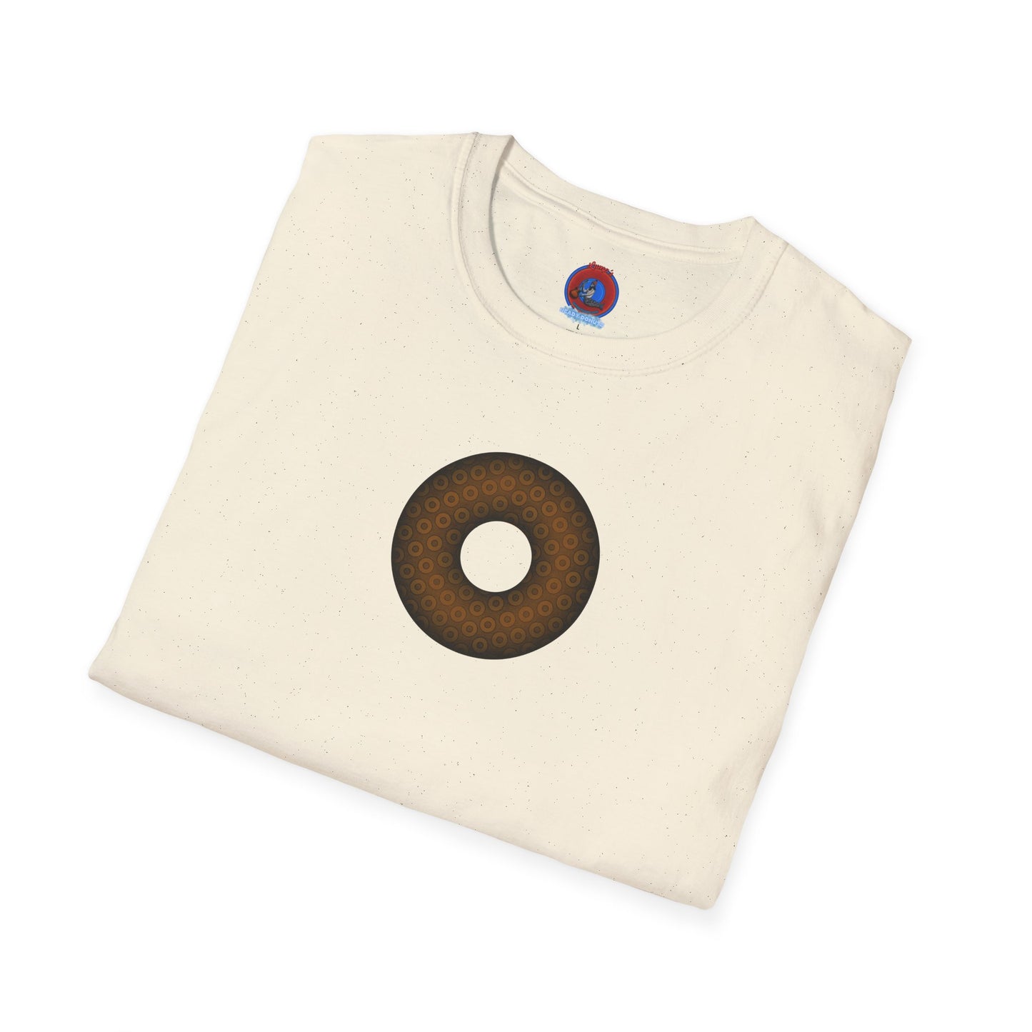 Plain Donuts/Unisex Soft-Style - "Plain Paradoxical Grided Donuts" - brown/dark brown donuts