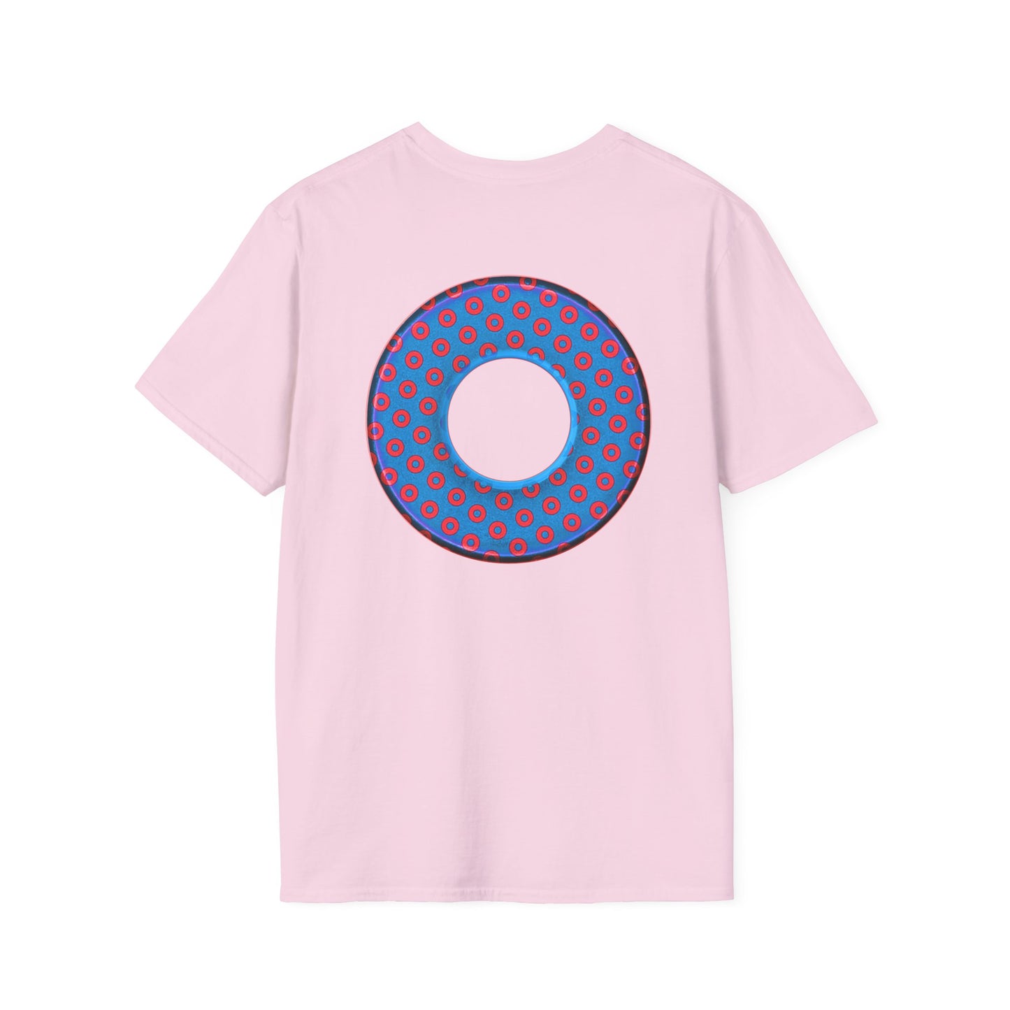 Plain Donuts/Unisex Soft-Style - "Plain Electric Paradoxical Donuts" - royal blue/red donuts