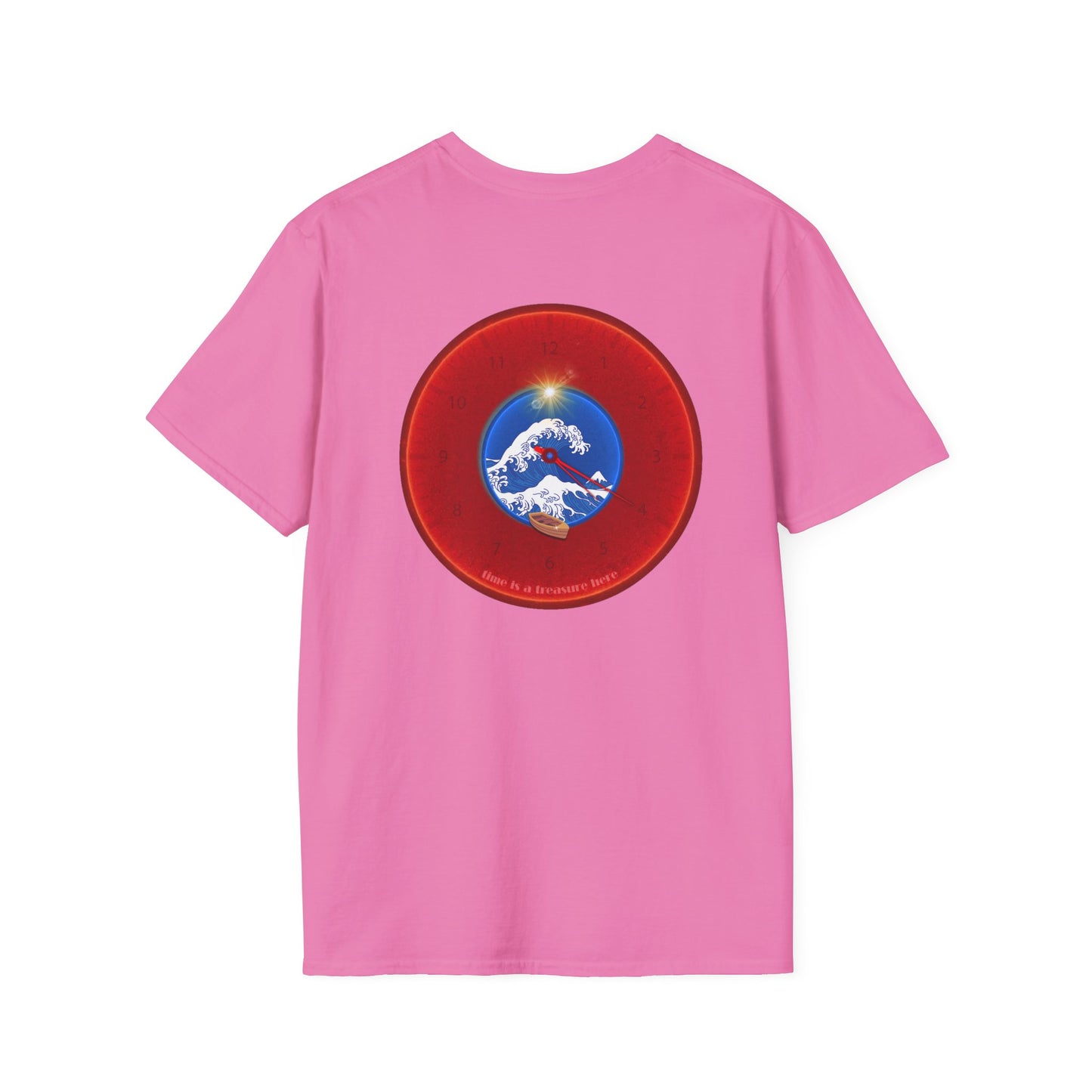 Classic Donut Tee - Unisex Soft-Style - "The Donut that Flows in every Direction" - series 1.0 - variant 2 - red donut
