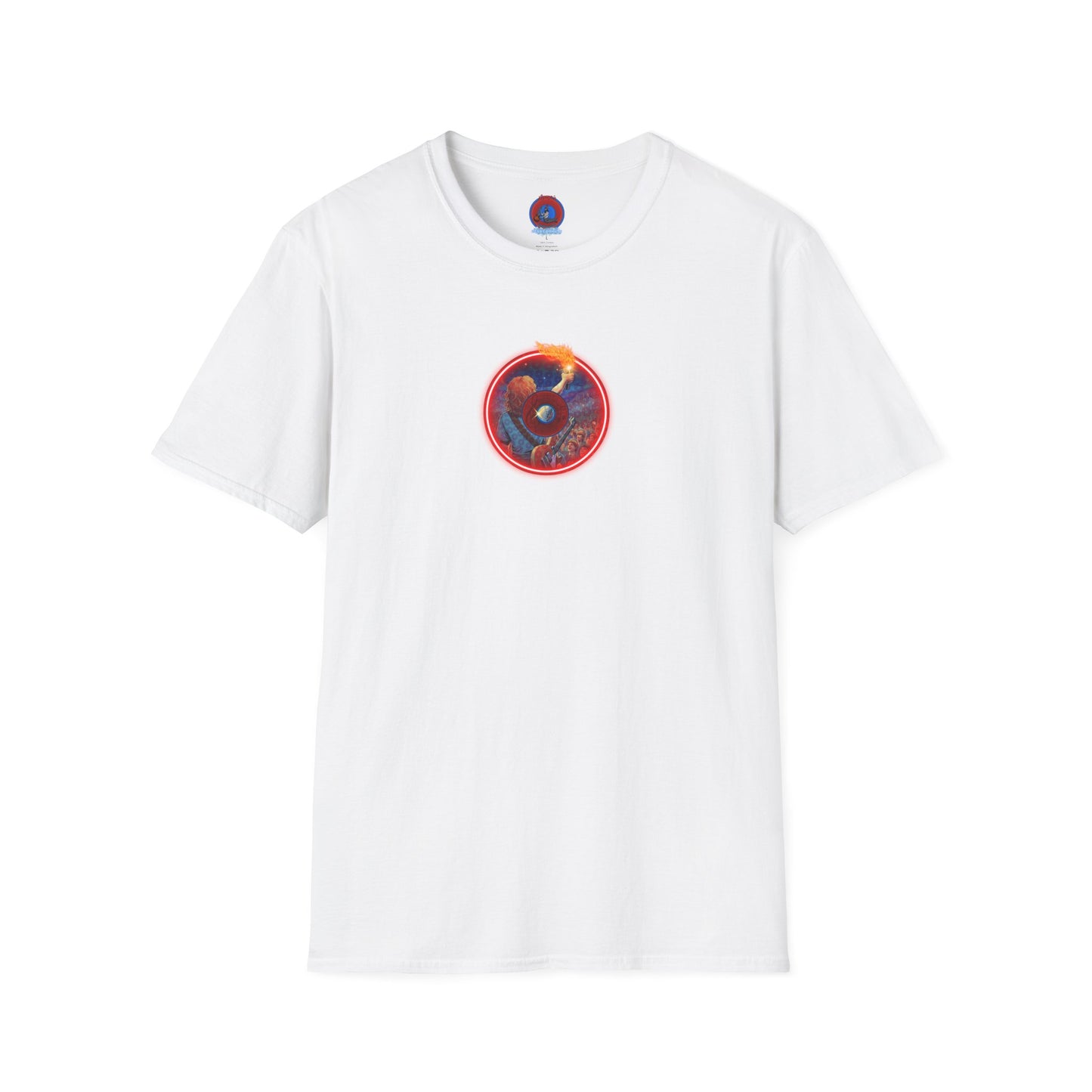 Classic Donut Tee - Unisex Soft-Style - "Torchbearer's Donut " - red donut