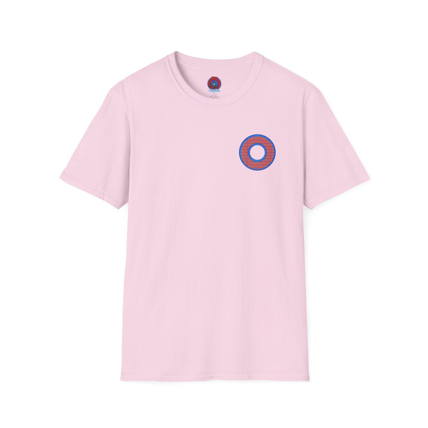Classic Donut Tee - Unisex Soft-Style - "That's 1 Tasty Donut" - series 1.0  - variant 3 - red donut w/donut hole
