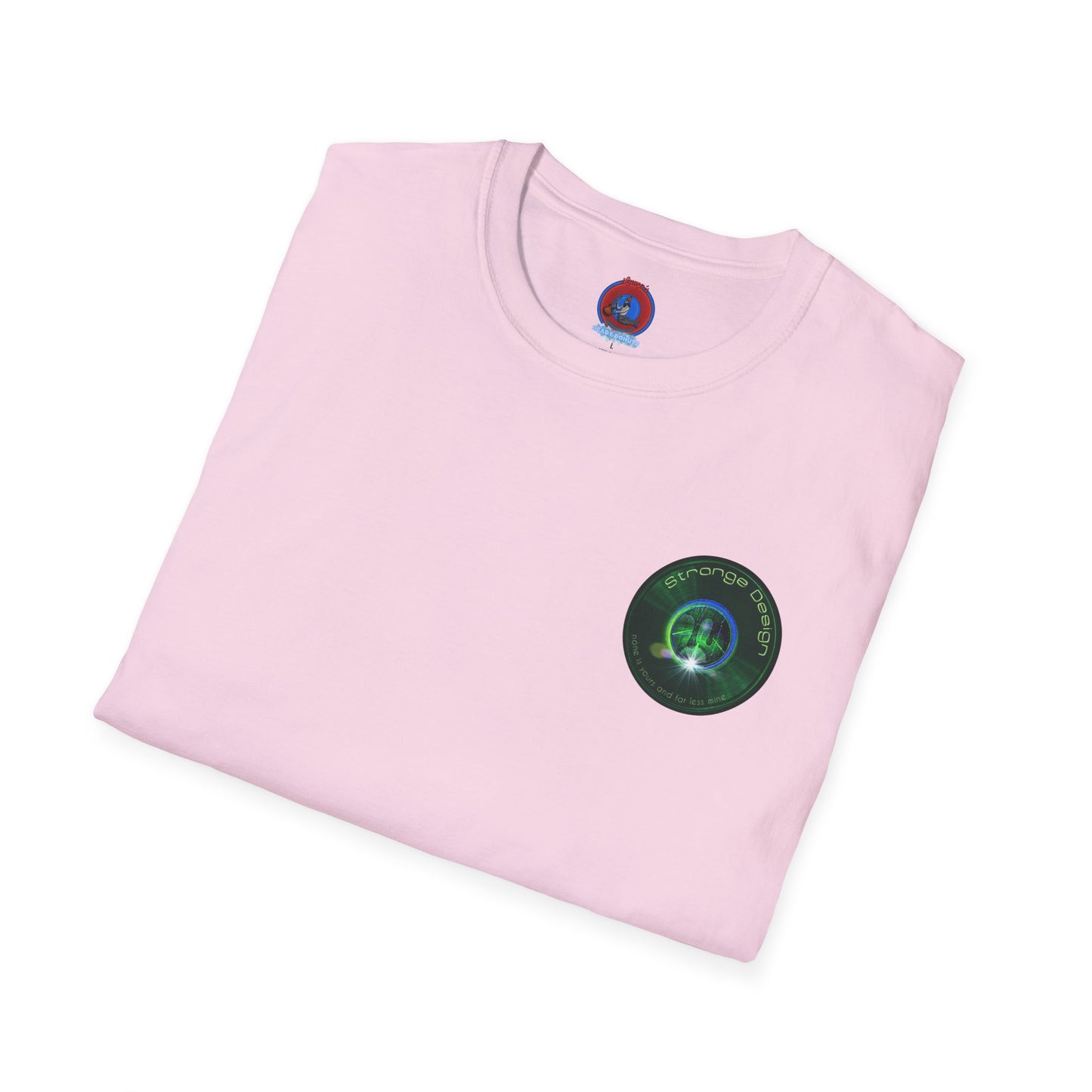 Classic Donut Tee - Unisex Soft-Style - "The Strangely Designed Donut Tee" - series 1.0 - green donut