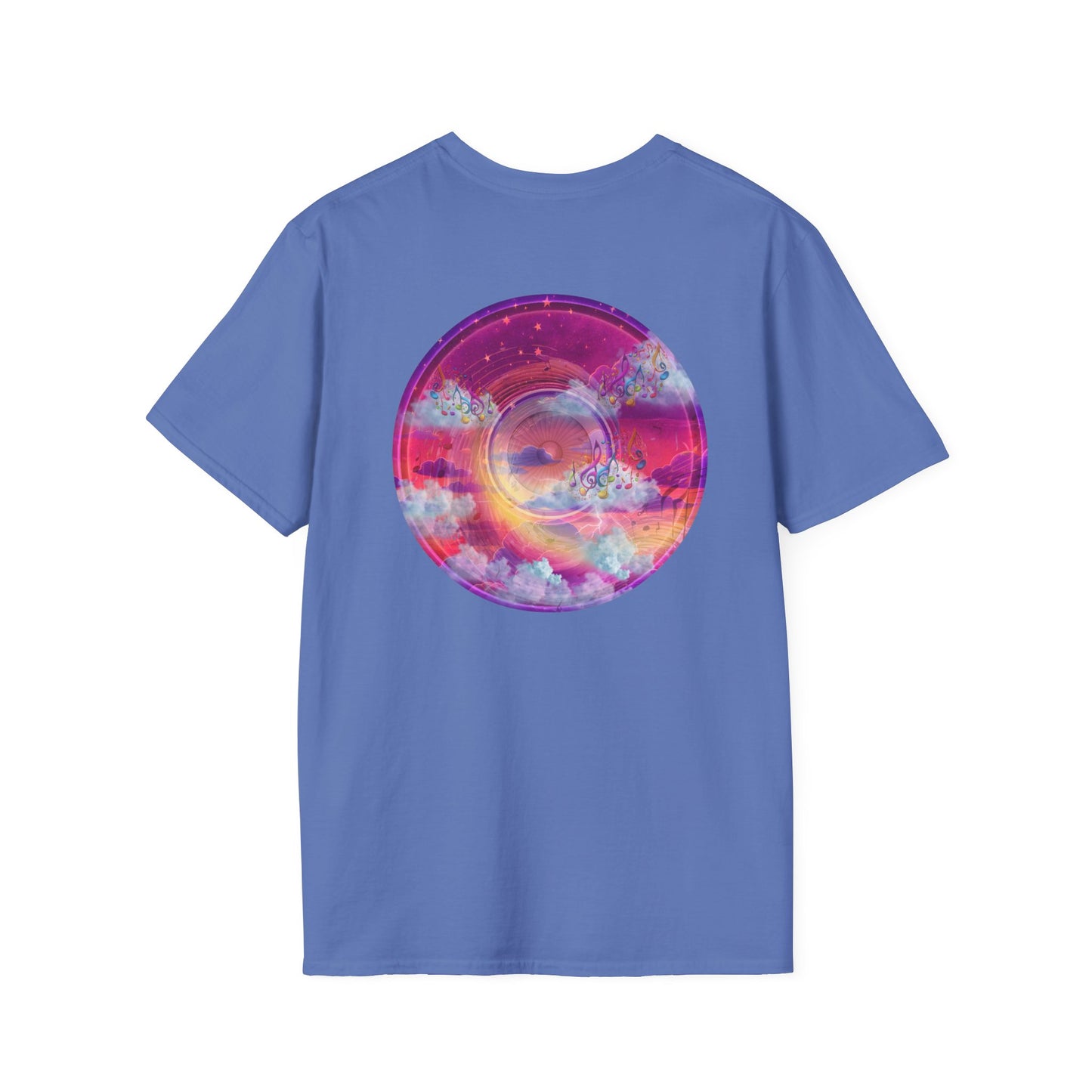 Classic Donut Tee - Unisex Soft-Style - "Pillow Donuts of Cotton" - vivid magenta pic donut
