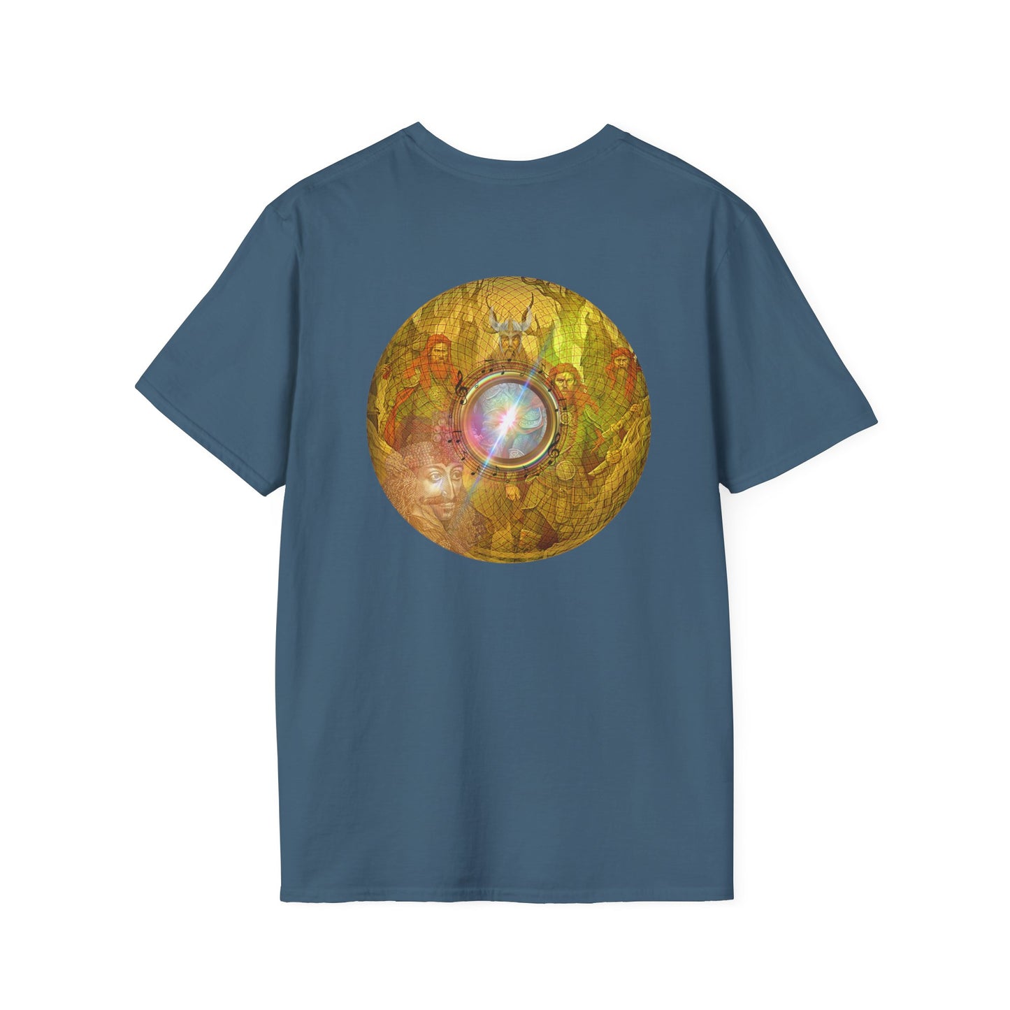 Classic Donut Tee - Unisex Soft-Style - "Vlad's Royal Donut Stash" - golden symmetrical donut