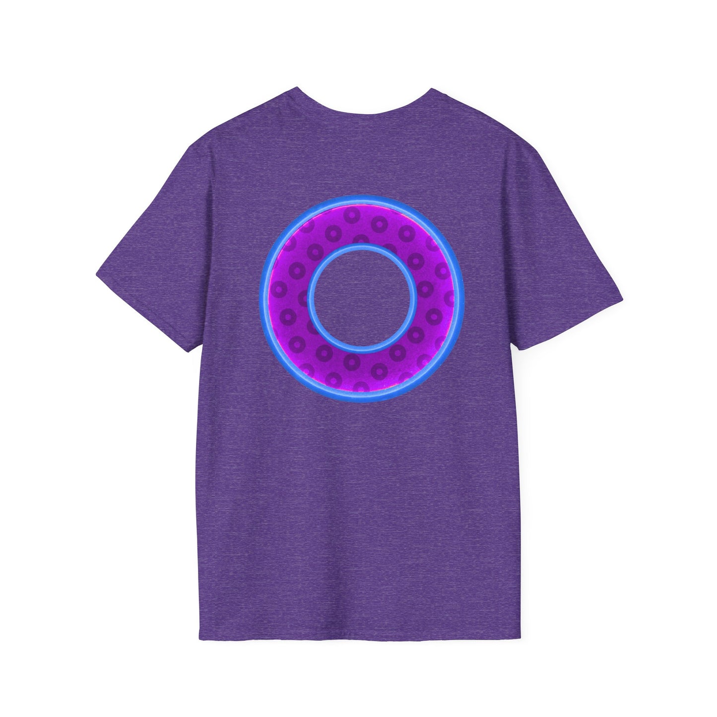 Plain Donuts/Unisex Soft-Style - "Plain Wide Mouthed Paradoxical Donuts" - purple/light royal blue donuts