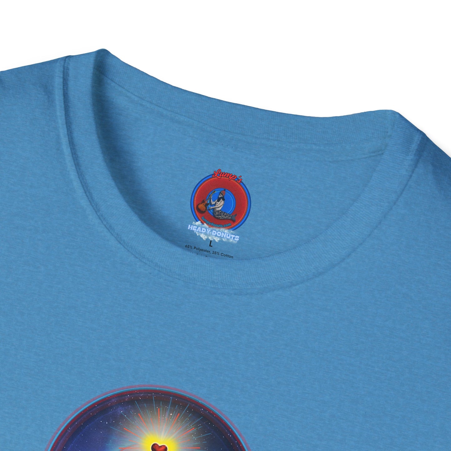 Classic Donut Tee - Unisex Soft-Style - "The Moring Donut' - vivid surreal donut