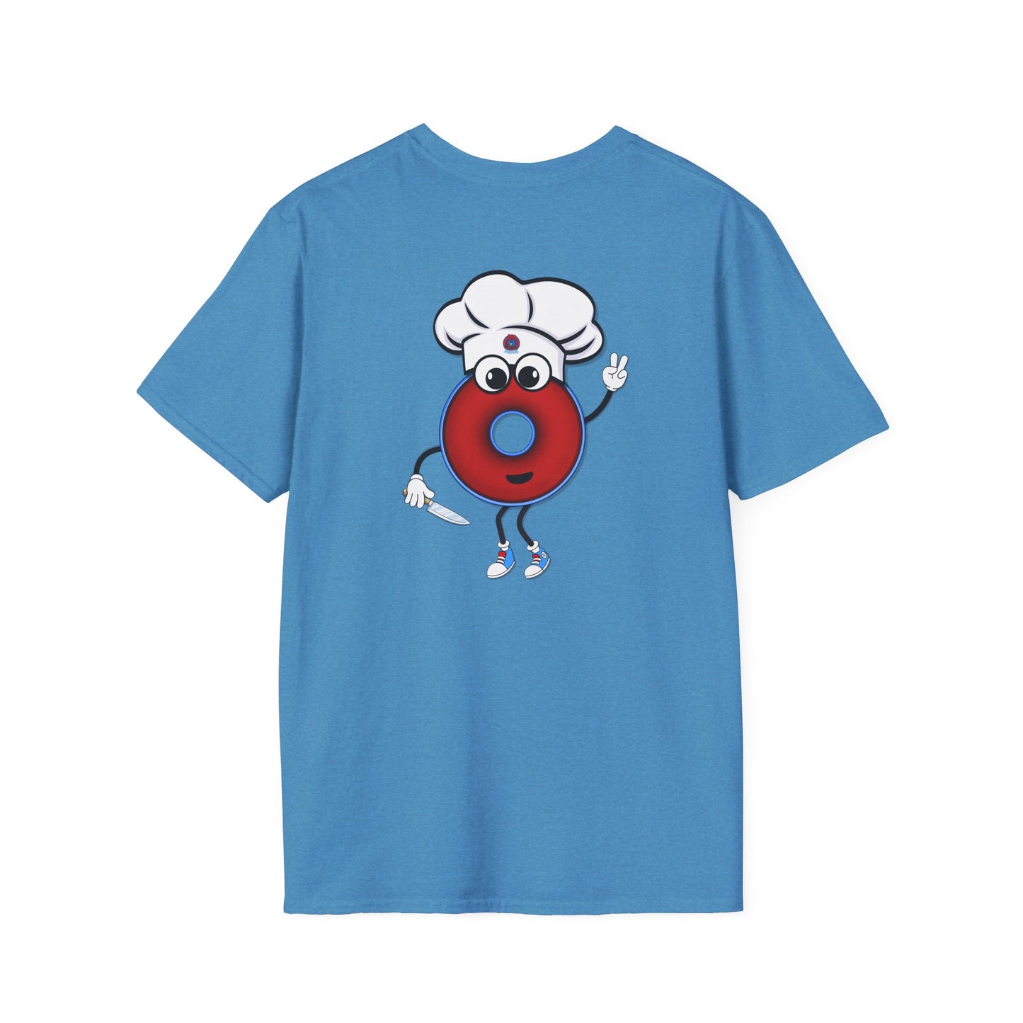 Classic Donut Tee - Unisex Soft-Style - "My Phriend the Donut" - plump vivid red donut