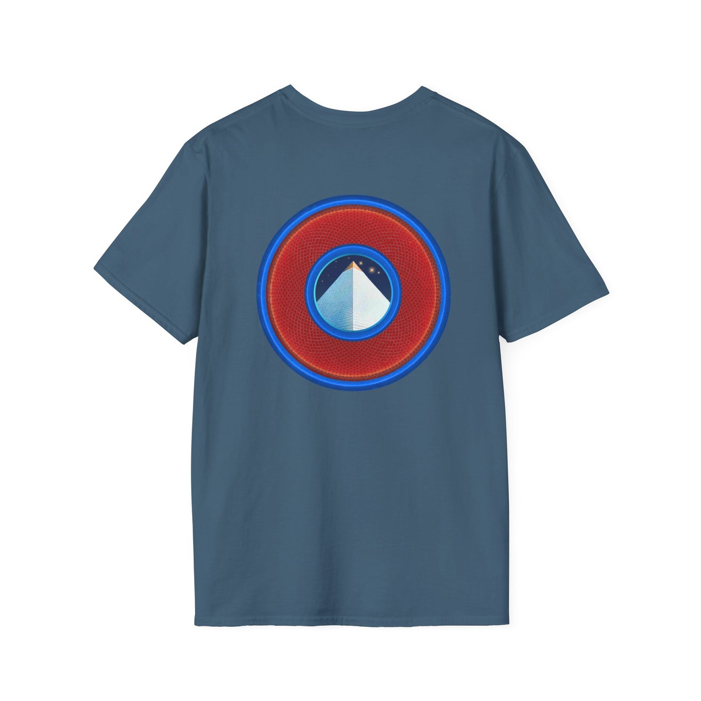 Classic Donut Tee - Unisex Soft-Style - "Limestone Donuts so Large" - variant 1 - red donut