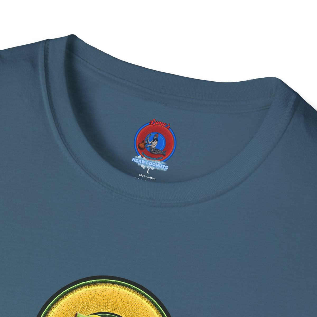 Classic Donut Tee - Unisex Soft-Style - "Dis sheet, it's bananas!" - series 1.0 - variant 5 - golden donut
