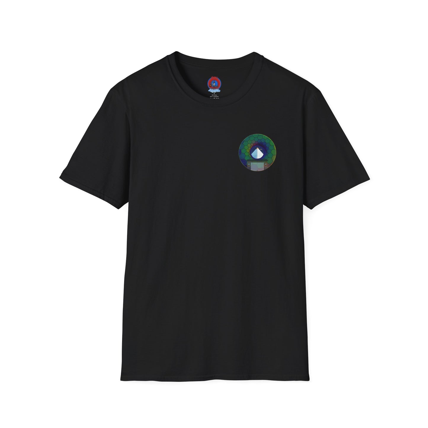 Classic Donut Tee - Unisex Soft-Style - "Limestone Donuts so Large" - variant 8 - green hexadonut w/garage