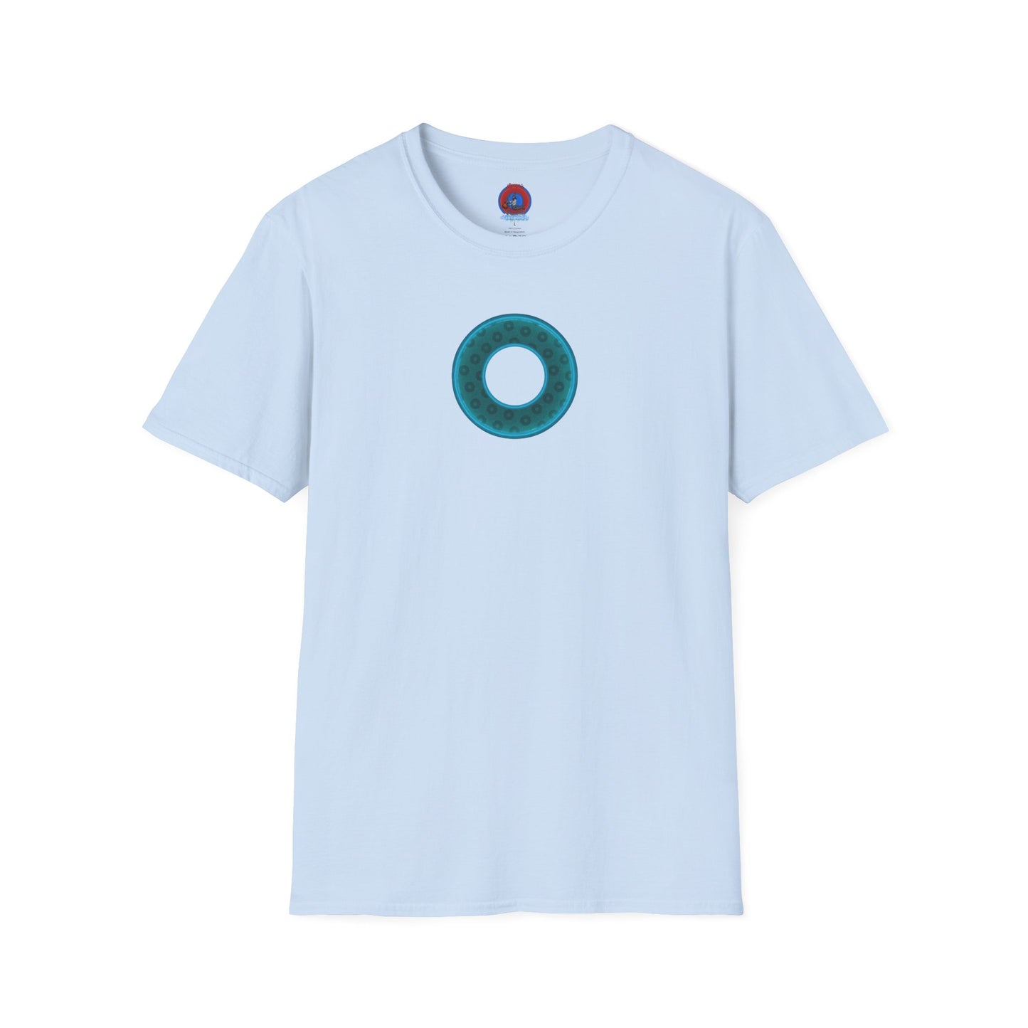 Plain Donuts/Unisex Soft-Style - "Plain Wide Mouthed Paradoxical Donuts" - dark teal/dark teal donuts