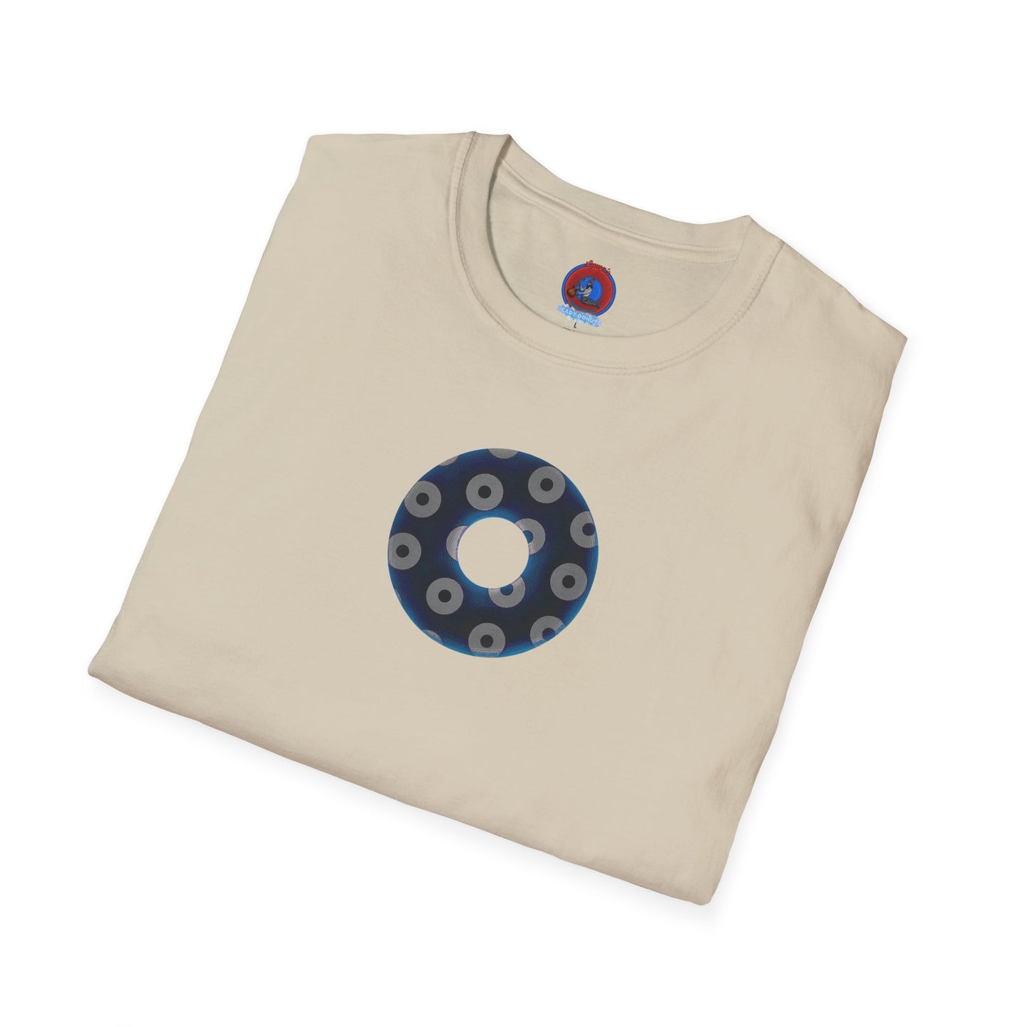 Plain Donuts/Unisex Soft-Style - "Plain Blimpy Paradoxical Donuts" - dark blue/gray donuts
