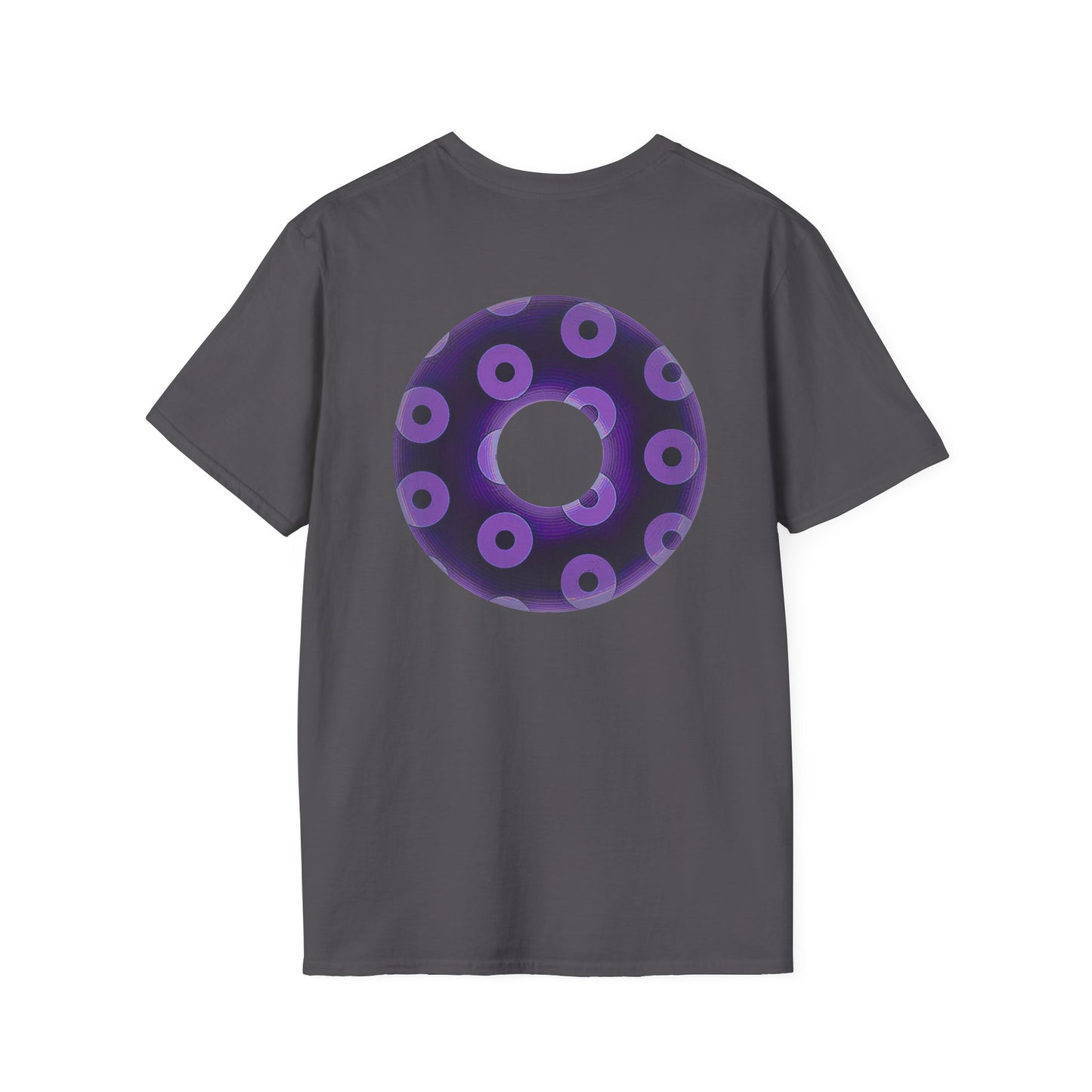 Plain Donuts/Unisex Soft-Style - "Plain Blimpy Paradoxical Donuts" - dark purple/light purple donuts
