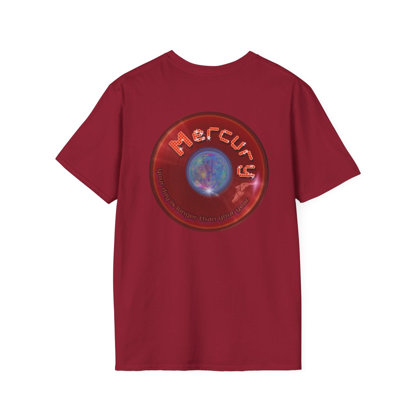 Classic Donut Tee - Unisex Soft-Style - "Donuts of the Gods" - series 1.0 - variant 5 - red donut